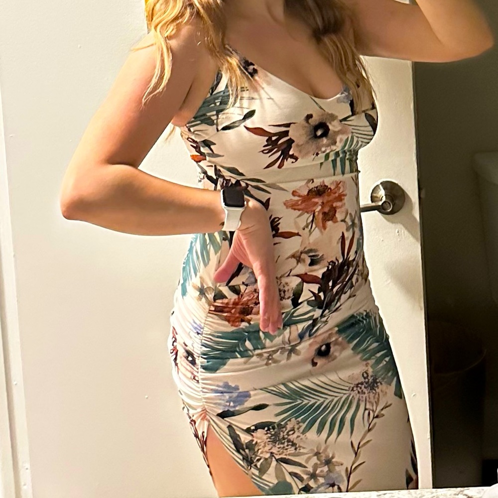 Floral midi dress